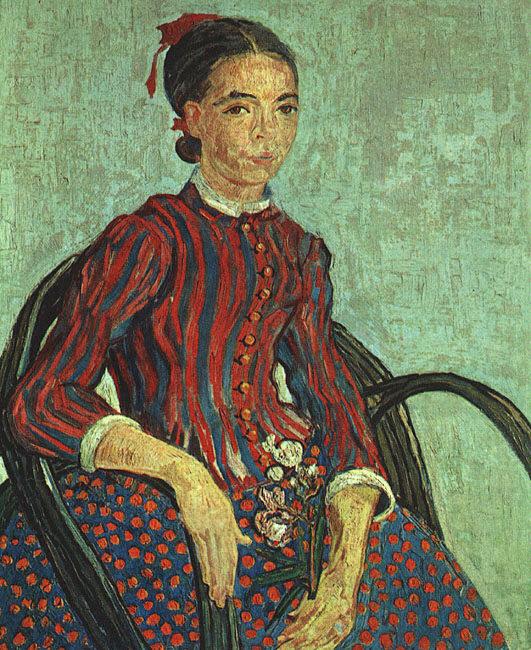 Vincent Van Gogh La Mousme, Sitting china oil painting image